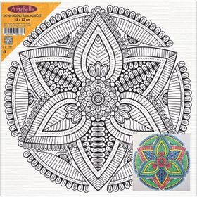 Artebella DKT090 32x32 cm Desenli Tuval Kompozit Boyama