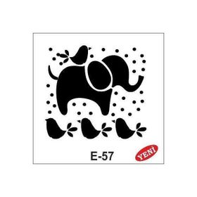 Artebella E-57 10X10 cm Stencil
