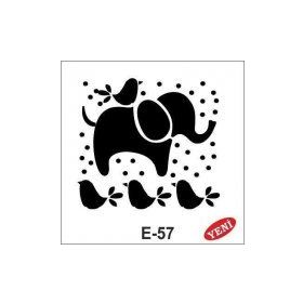 Artebella E-57 10X10 cm Stencil