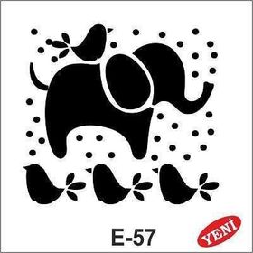 Artebella E-57 10X10 cm Stencil