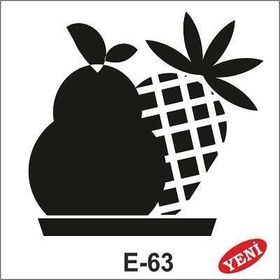 Artebella E-63 10X10 cm Stencil
