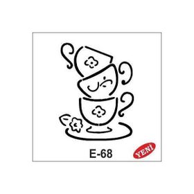 Artebella E-68 10X10 cm Stencil