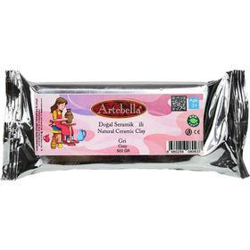 Artebella Gri 500 gr Doğal Seramik Kili