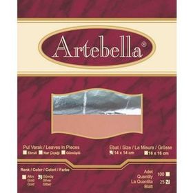 Artebella Gümüş 14x14 cm 25 Adet Metal Varak