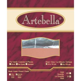 Artebella Gümüş 14x14 cm 25 Adet Metal Varak