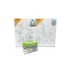 Artebella KMPS0010 Ben De Yapabilirim Desenli Tuval Boyama Seti