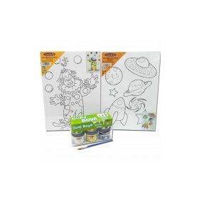 Artebella KMPS0011 Ben De Yapabilirim Desenli Tuval Boyama Seti