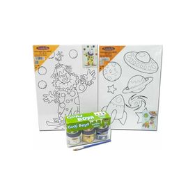 Artebella KMPS0011 Ben De Yapabilirim Desenli Tuval Boyama Seti