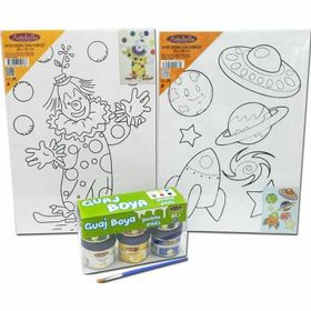 Artebella KMPS0011 Ben De Yapabilirim Desenli Tuval Boyama Seti