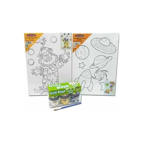 Artebella KMPS0011 Ben De Yapabilirim Desenli Tuval Boyama Seti