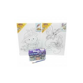 Artebella KMPS0012 Ben De Yapabilirim Desenli Tuval Boyama Seti