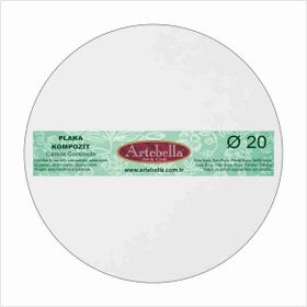 Artebella Kompozit 20 cm Yuvarlak Tuval