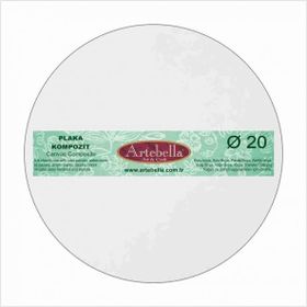 Artebella KPYTC020 Preslenmiş Yuvarlak 20 cm Kompozit Plaka