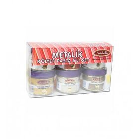 Artebella Metalik 50 cc 6'lı Rölyef Pasta