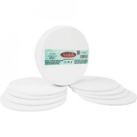 Artebella Preslenmiş Yuvarlak 10 cm 8'li Set Kompozit Plaka