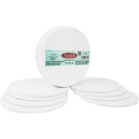 Artebella Preslenmiş Yuvarlak 10 cm 8'li Set Kompozit Plaka