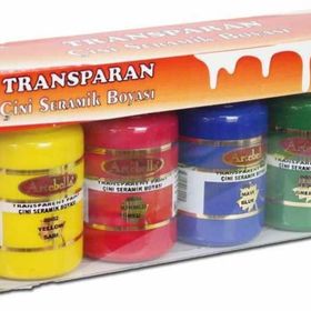 Artebella Set-1 50 cc 6'lı Transparan Çini Seramik Boyası