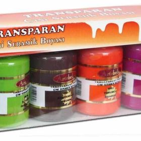 Artebella Set-2 50 cc 6'lı Transparan Çini Seramik Boyası