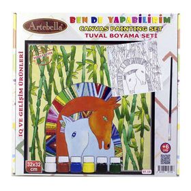 Artebella ST-10 32x32 cm Tuval Boyama Seti
