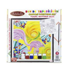 Artebella ST03 32x32 cm Tuval Boyama Seti