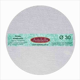Artebella Yuvarlak 30 cm Tuval Kompozit