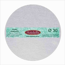 Artebella Yuvarlak 30 cm Tuval Kompozit
