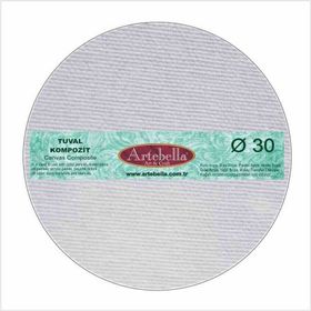 Artebella Yuvarlak 30 cm Tuval Kompozit