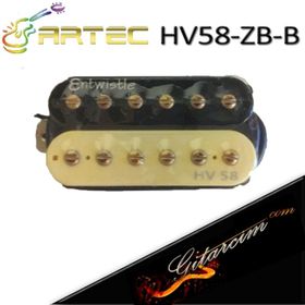 Artec HV58-ZB-B Alnico Humbucker Magnetic 7,6K Zebra Bridge
