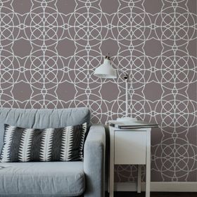 Artekil Dal Çiçek 30x30 cm Fayans Duvar Mobilya Stencil Boyama Şablonu
