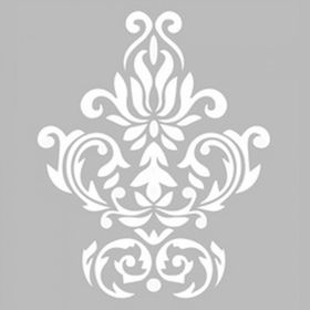 Artekil Damask 11 30x30 cm Fayans Duvar Mobilya Stencil Boyama Şablonu