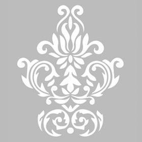 Artekil Damask 11 30x30 cm Fayans Duvar Mobilya Stencil Boyama Şablonu