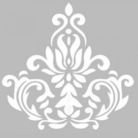 Artekil Damask 13 30x30 cm Fayans Duvar Mobilya Stencil Boyama Şablonu