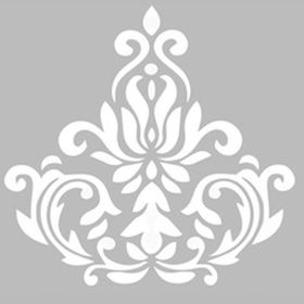 Artekil Damask 13 30x30 cm Fayans Duvar Mobilya Stencil Boyama Şablonu
