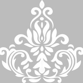 Artekil Damask 13 30x30 cm Fayans Duvar Mobilya Stencil Boyama Şablonu