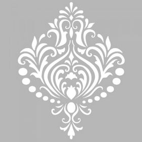 Artekil Damask 14 30x30 cm Fayans Duvar Mobilya Stencil Boyama Şablonu