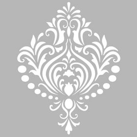 Artekil Damask 14 30x30 cm Fayans Duvar Mobilya Stencil Boyama Şablonu