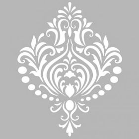 Artekil Damask 14 30x30 cm Fayans Duvar Mobilya Stencil Boyama Şablonu