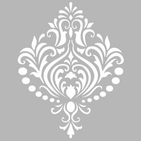 Artekil Damask 14 30x30 cm Fayans Duvar Mobilya Stencil Boyama Şablonu