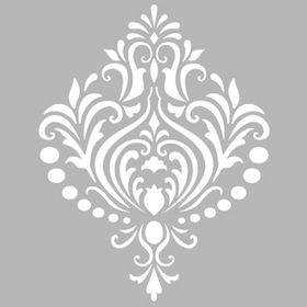 Artekil Damask 14 30x30 cm Fayans Duvar Mobilya Stencil Boyama Şablonu