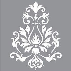 Artekil Damask 16 30x30 cm Fayans Duvar Mobilya Stencil Boyama Şablonu
