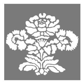 Artekil Damask 18 30x30 cm Fayans Duvar Mobilya Stencil Boyama Şablonu