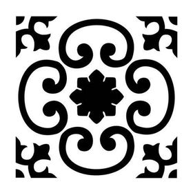 Artekil Damask-2 30x30 cm Fayans Duvar Mobilya Stencil Boyama Şablonu