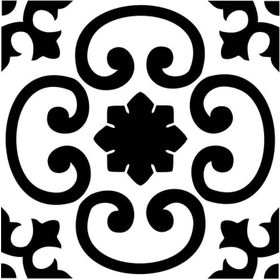 Artekil Damask-2 30x30 cm Fayans Duvar Mobilya Stencil Boyama Şablonu