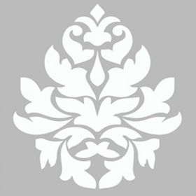 Artekil Damask 5 30x30 cm Fayans Duvar Mobilya Stencil Boyama Şablonu