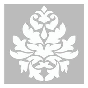 Artekil Damask 5 30x30 cm Fayans Duvar Mobilya Stencil Boyama Şablonu