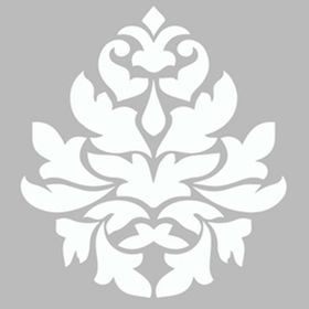 Artekil Damask 5 30x30 cm Fayans Duvar Mobilya Stencil Boyama Şablonu