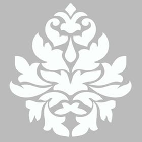 Artekil Damask 5 30x30 cm Fayans Duvar Mobilya Stencil Boyama Şablonu