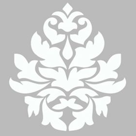 Artekil Damask 5 30x30 cm Fayans Duvar Mobilya Stencil Boyama Şablonu