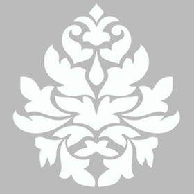 Artekil Damask 5 30x30 cm Fayans Duvar Mobilya Stencil Boyama Şablonu