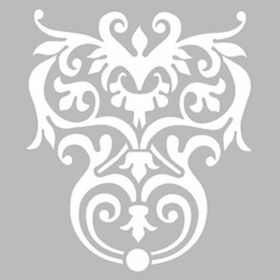 Artekil Damask 8 30x30 cm Fayans Duvar Mobilya Stencil Boyama Şablonu